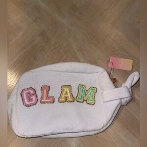 Stoney clover ln large White Glam Cosmetic Bag